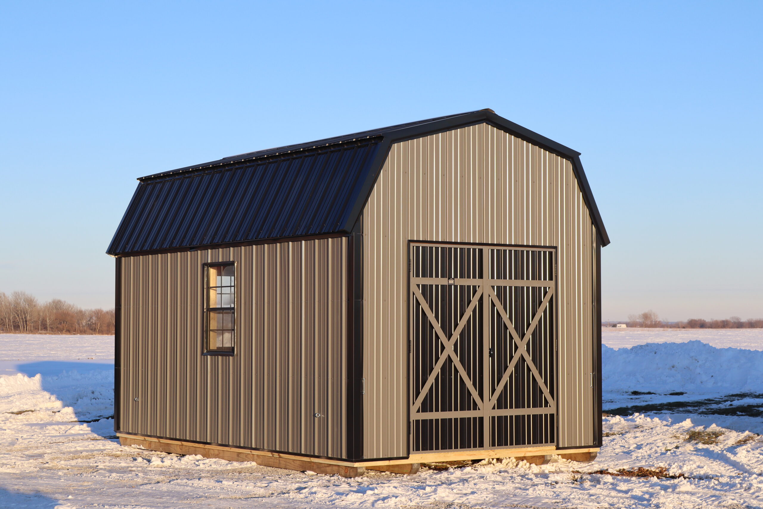 Gambrel Metal Barn