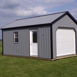 Metal building.