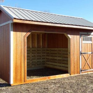 Wood building.
