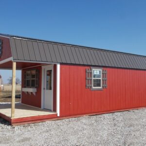barn style wooden cabin