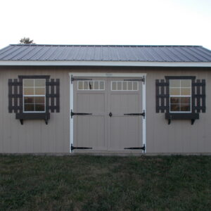 Quaker style wood building