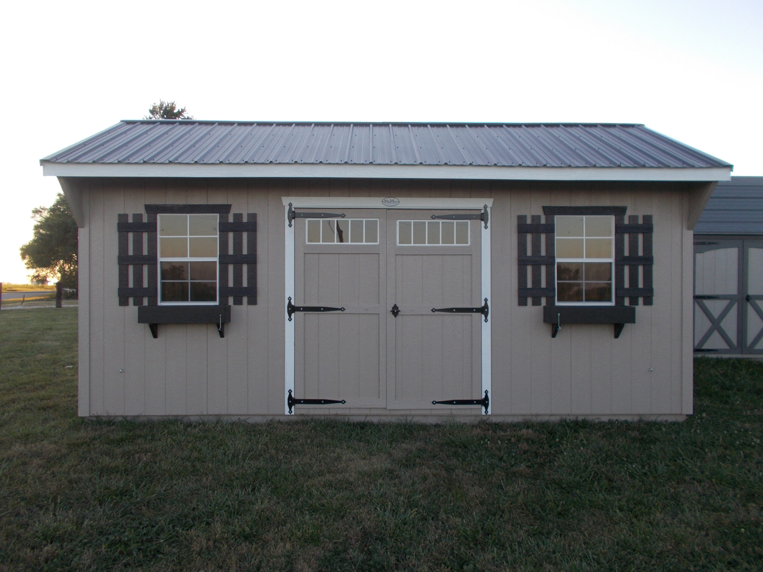 Quaker style wood building