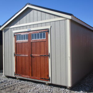 small wooden barn