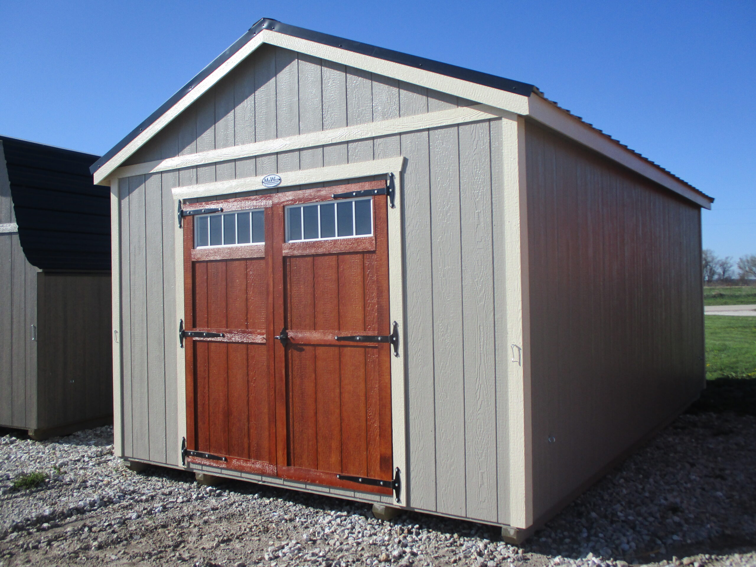 small wooden barn