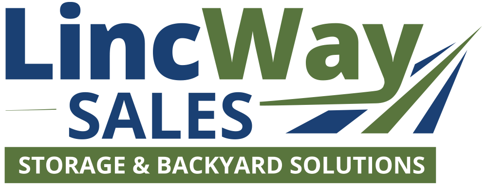 Linc Way Sales logo with the tagline "storage and backyard solutions".