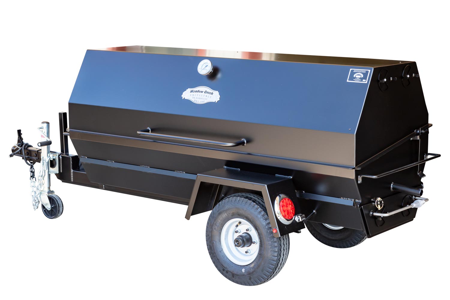 Meadow Creek PR72T 72" Charcoal Pig Roaster Trailer | Request a Quote