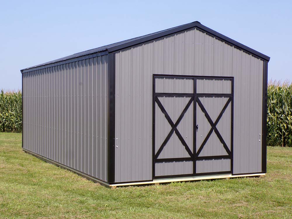 Metal building.
