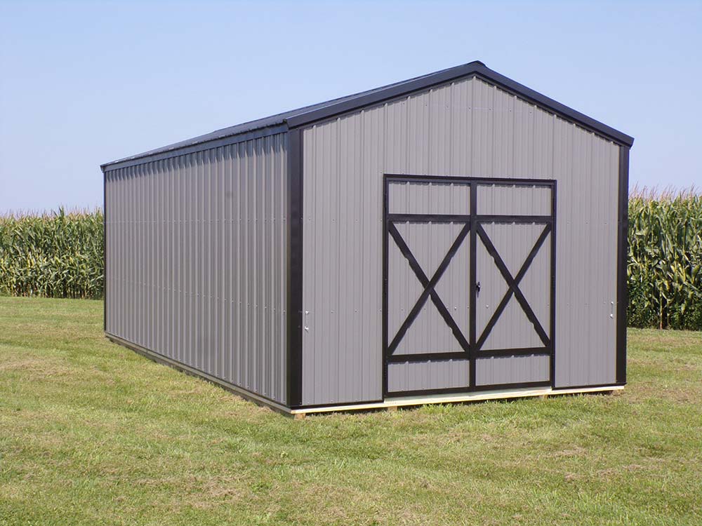 Metal building.